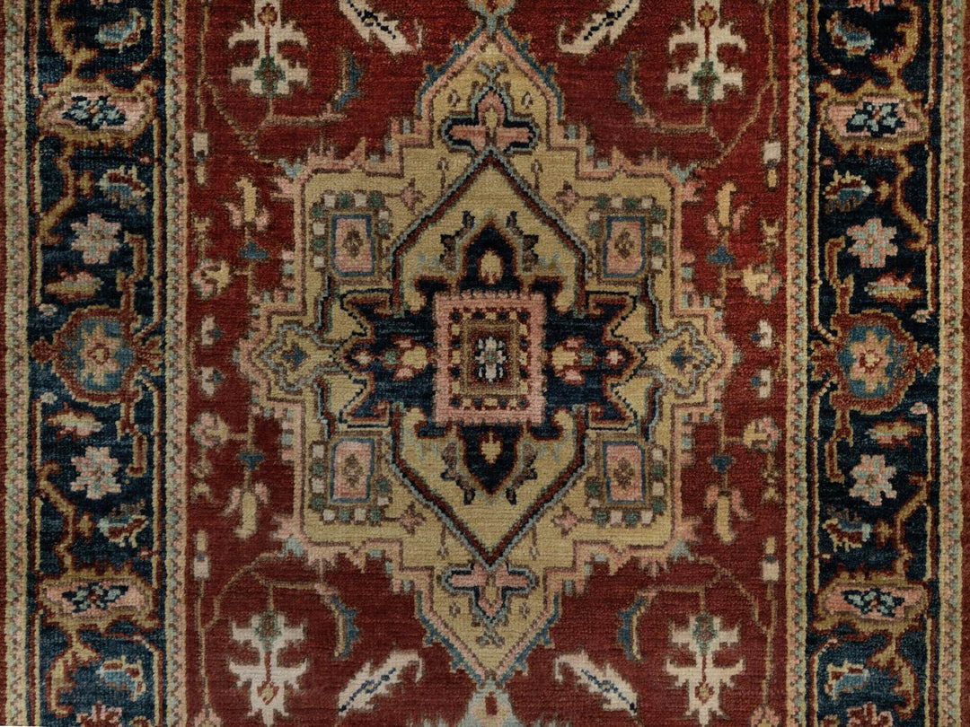 2'7" x 7'11" New Hand Knotted Red Wool Runner Oriental Rug - MOA10291245
