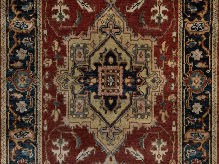 2'7" x 7'11" New Hand Knotted Red Wool Runner Oriental Rug - MOA10291245