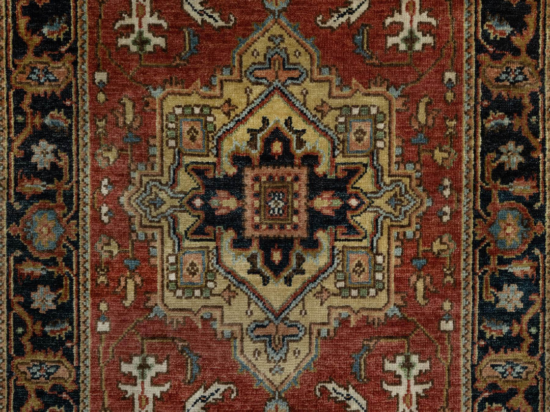 2'7" x 7'10" New Hand Knotted Red Wool Runner Oriental Rug - MOA10291246