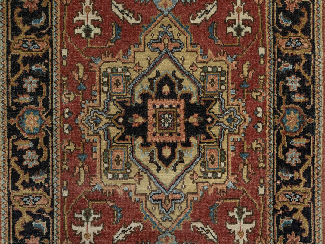 2'7" x 7'10" New Hand Knotted Red Wool Runner Oriental Rug - MOA10291251