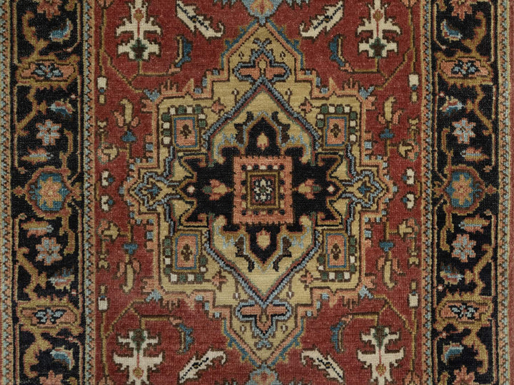 2'7" x 7'10" New Hand Knotted Red Wool Runner Oriental Rug - MOA10291251