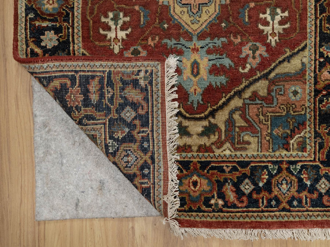 2'9" x 9'11" New Hand Knotted Red Wool Runner Oriental Rug - MOA10291254