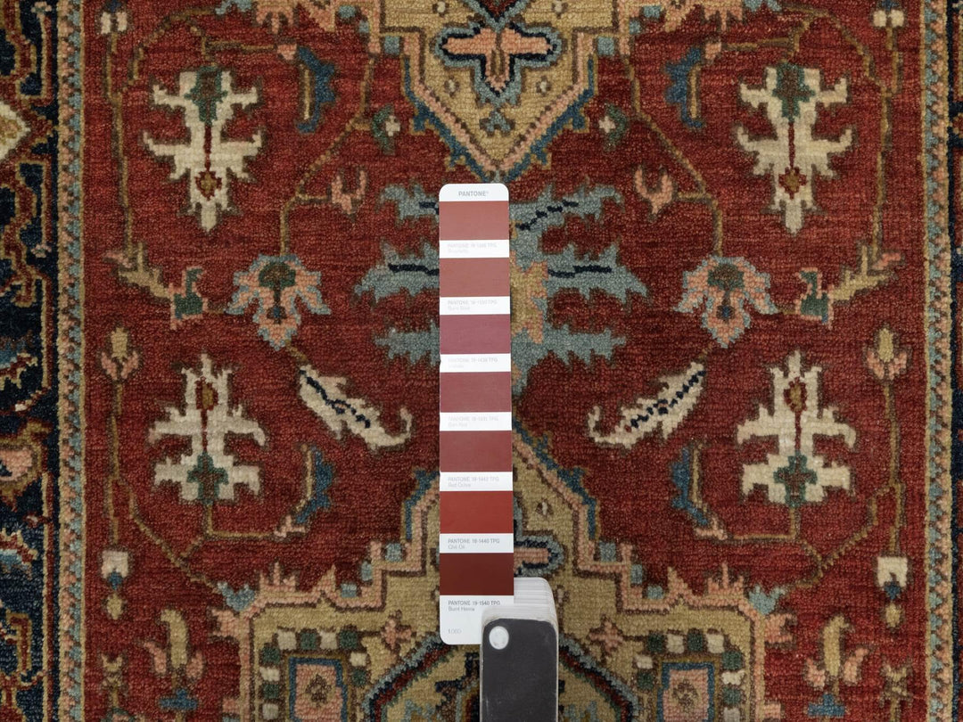 2'9" x 9'11" New Hand Knotted Red Wool Runner Oriental Rug - MOA10291254