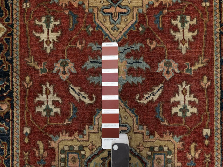 2'9" x 9'11" New Hand Knotted Red Wool Runner Oriental Rug - MOA10291254