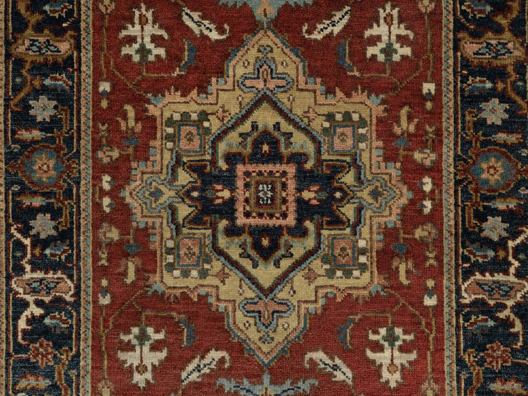 2'9" x 9'11" New Hand Knotted Red Wool Runner Oriental Rug - MOA10291254