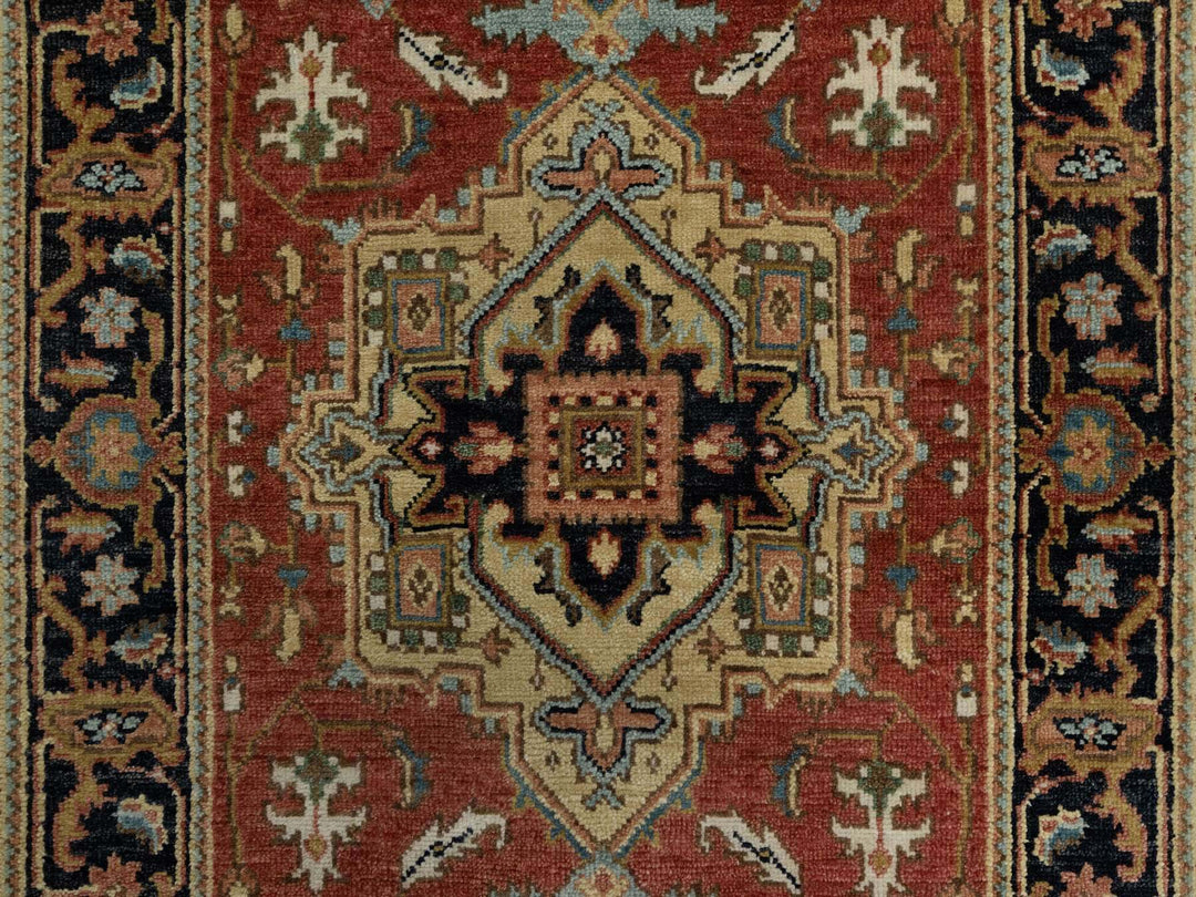 2'7" x 7'11" New Hand Knotted Red Wool Runner Oriental Rug - MOA10291263