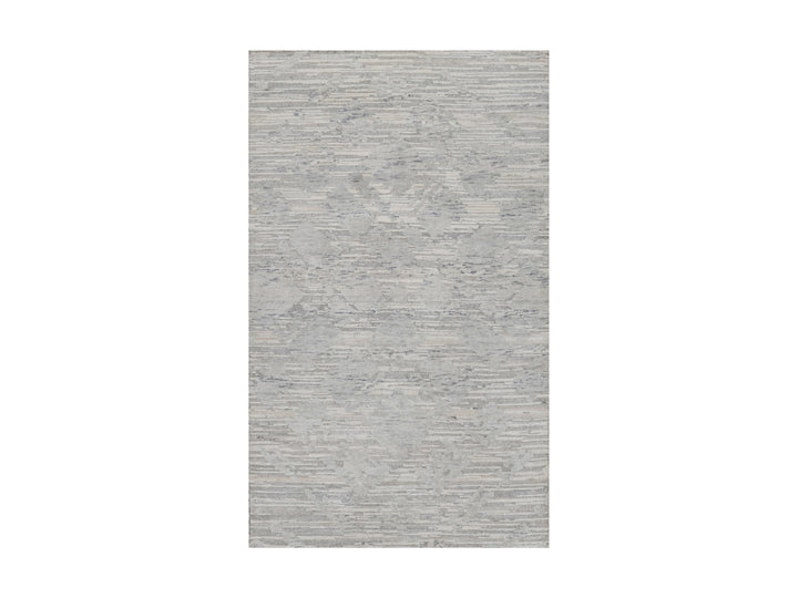 3'0" x 5'3" New Hand Knotted Grey Wool Rectangle Oriental Rug - MOA10291269