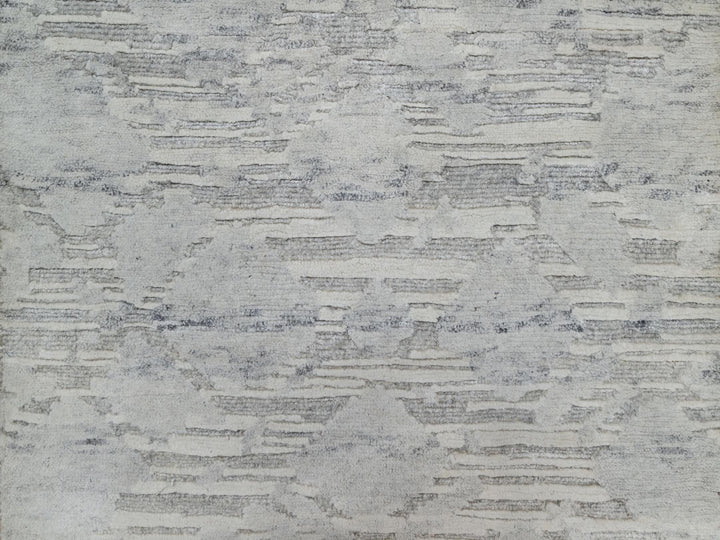 2'0" x 3'0" New Hand Knotted Grey Wool Rectangle Oriental Rug - MOA10291274