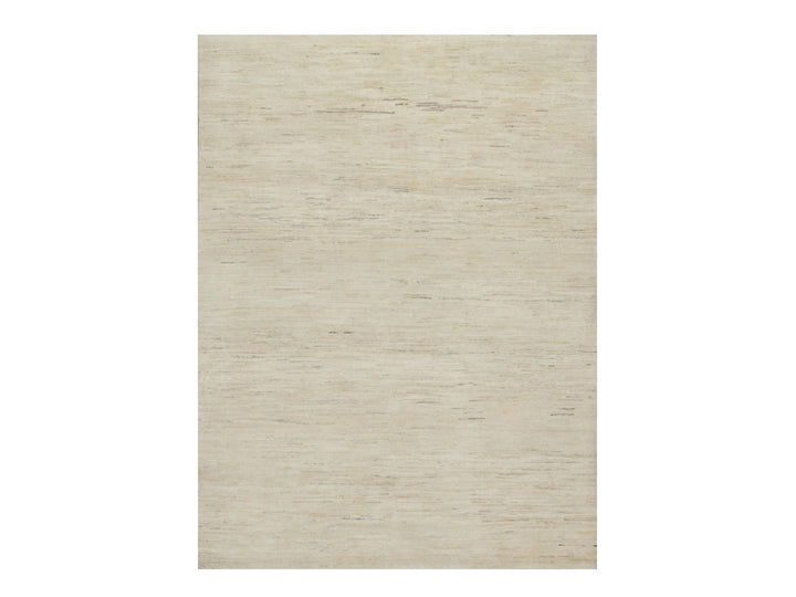 4'9" x 6'4" New Hand Knotted Ivory Wool Rectangle Oriental Rug - MOA10291294