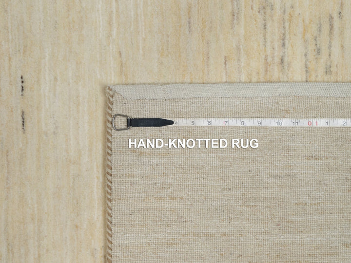4'9" x 6'4" New Hand Knotted Ivory Wool Rectangle Oriental Rug - MOA10291294