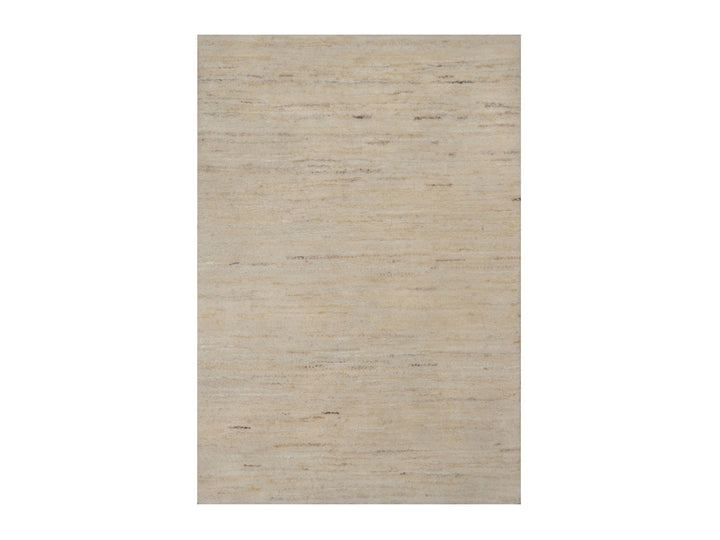 2'0" x 3'0" New Hand Knotted Ivory Wool Rectangle Oriental Rug - MOA10291295