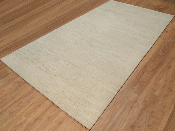 6'0" x 11'10" New Hand Knotted Ivory Wool Runner Oriental Rug - MOA10291298