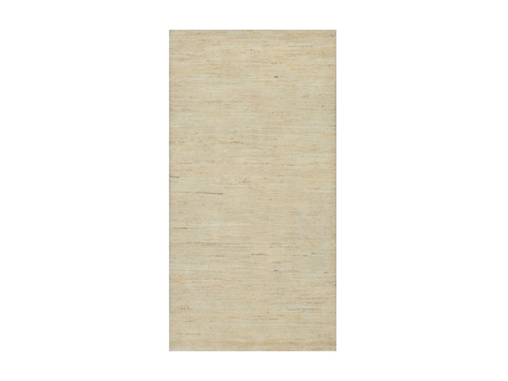2'4" x 11'6" New Hand Knotted Ivory Wool Runner Oriental Rug - MOA10291300