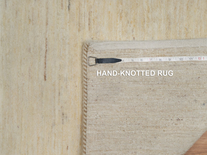 2'4" x 4'6" New Hand Knotted Ivory Wool Rectangle Oriental Rug - MOA10291300