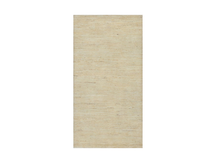 2'4" x 11'5" New Hand Knotted Ivory Wool Runner Oriental Rug - MOA10291301
