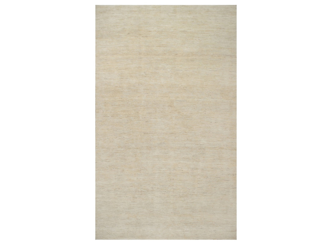 8'1" x 15'10" New Hand Knotted Ivory Wool Runner Oriental Rug - MOA10291309