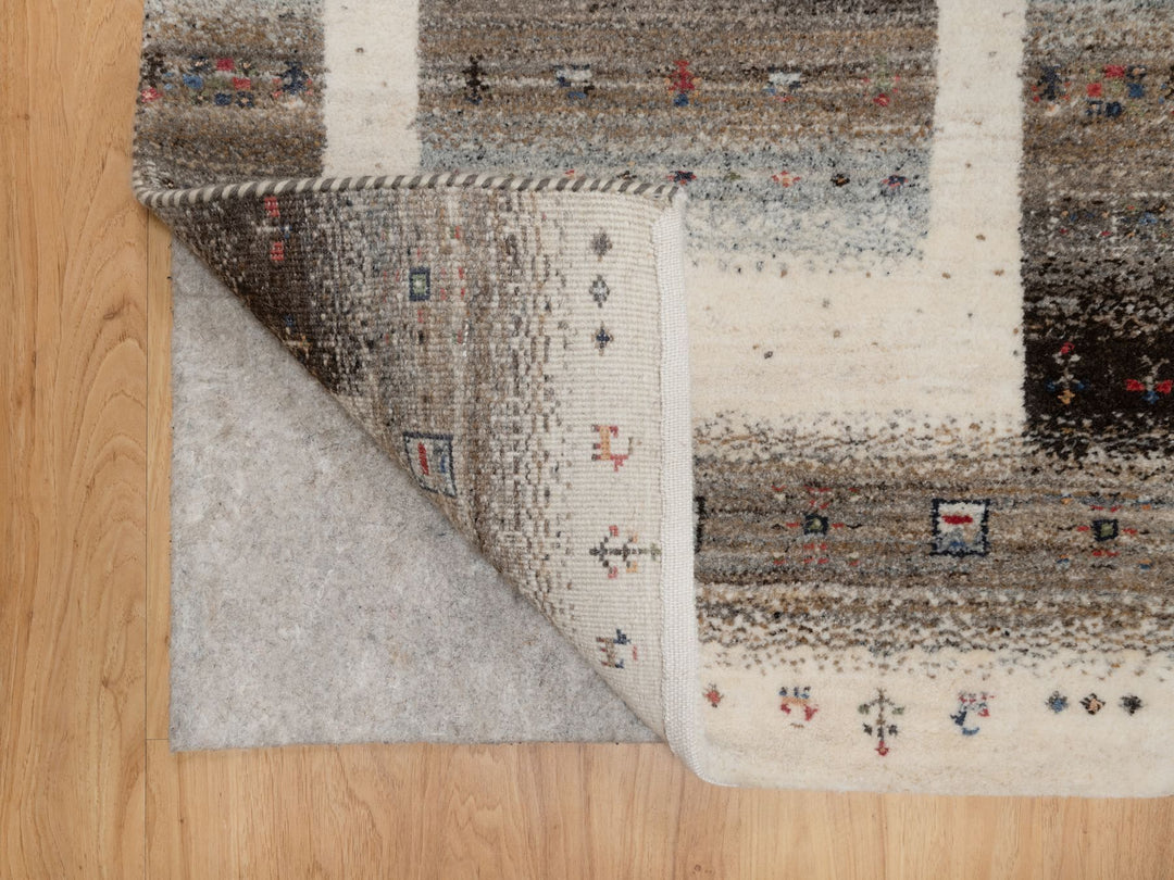 2'3" x 4'6" New Hand Knotted Ivory Wool Rectangle Oriental Rug - MOA10291330