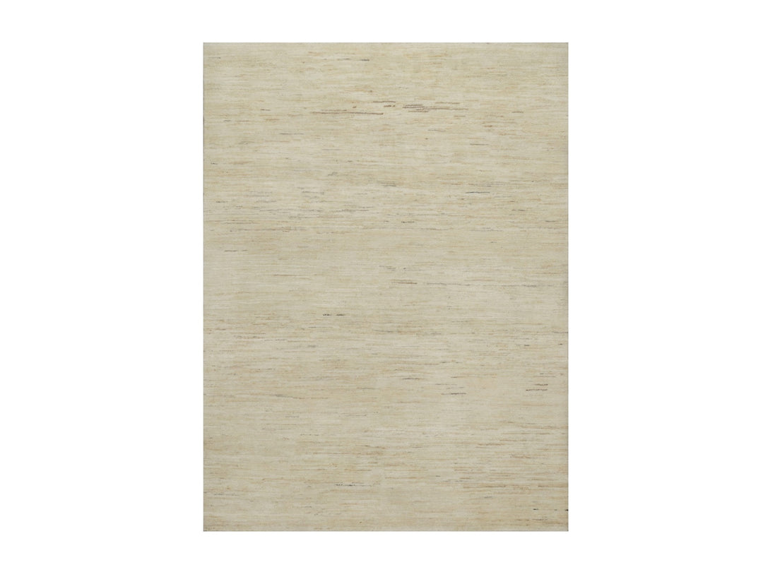 5'0" x 6'5" New Hand Knotted Ivory Wool Rectangle Oriental Rug - MOA10291337