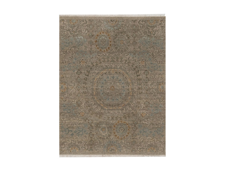 3'0" x 3'11" New Hand Knotted Brown Wool Rectangle Oriental Rug - MOA10291359