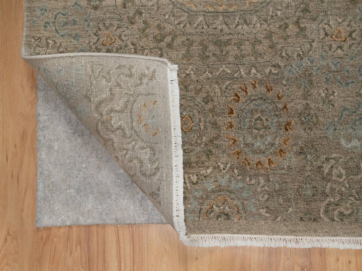 3'0" x 3'11" New Hand Knotted Brown Wool Rectangle Oriental Rug - MOA10291359