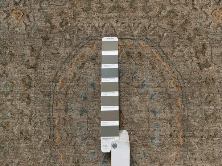 3'0" x 3'11" New Hand Knotted Brown Wool Rectangle Oriental Rug - MOA10291359