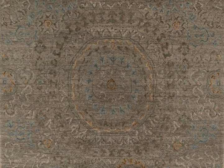 3'0" x 3'11" New Hand Knotted Brown Wool Rectangle Oriental Rug - MOA10291359