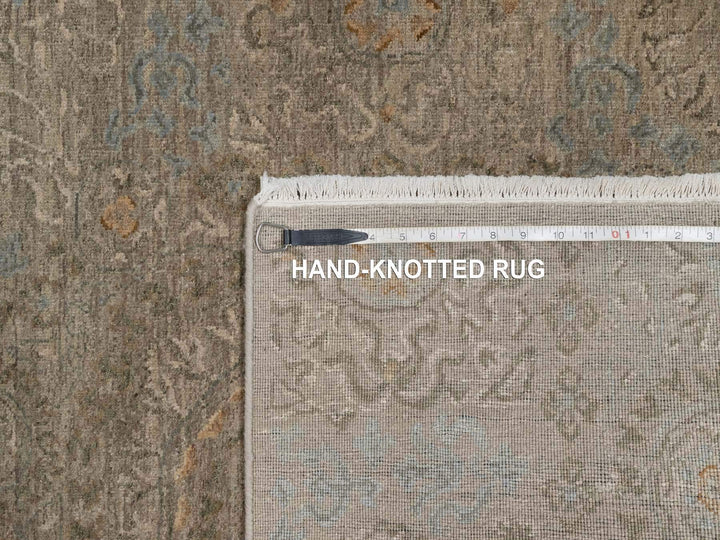 3'0" x 3'11" New Hand Knotted Brown Wool Rectangle Oriental Rug - MOA10291359
