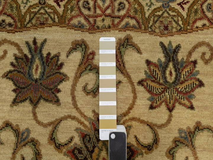 5'0" x 8'2" New Hand Knotted Brown Wool Rectangle Oriental Rug - MOA10291362