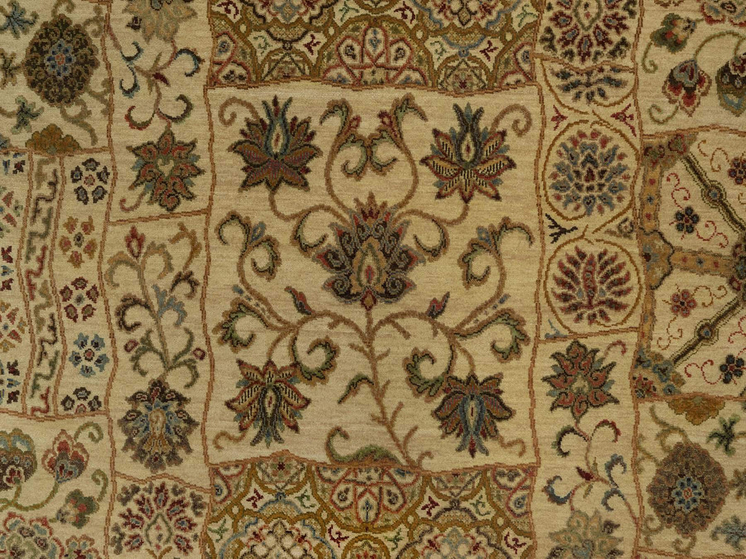 5'0" x 8'2" New Hand Knotted Brown Wool Rectangle Oriental Rug - MOA10291362