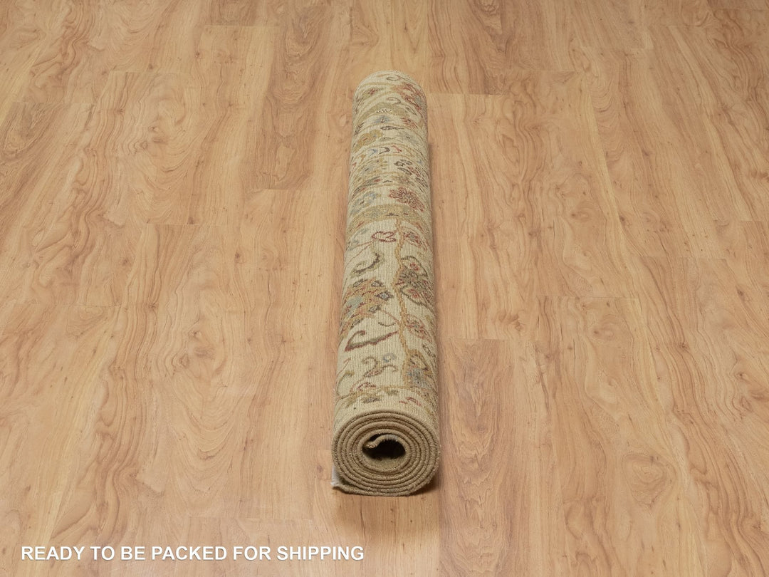 5'0" x 8'2" New Hand Knotted Brown Wool Rectangle Oriental Rug - MOA10291362
