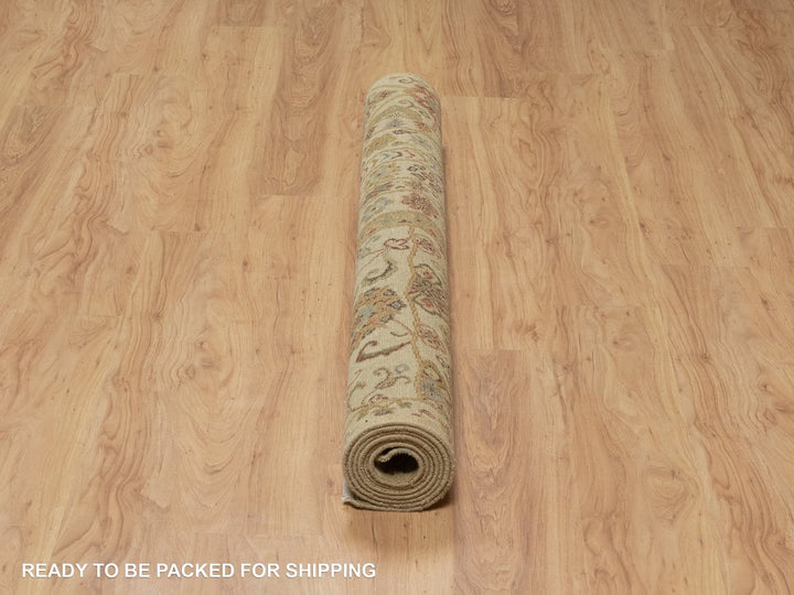 5'0" x 8'2" New Hand Knotted Brown Wool Rectangle Oriental Rug - MOA10291362