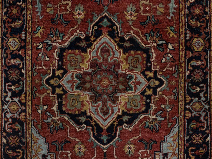 2'7" x 6'1" New Hand Knotted Red Wool Runner Oriental Rug - MOA10291368