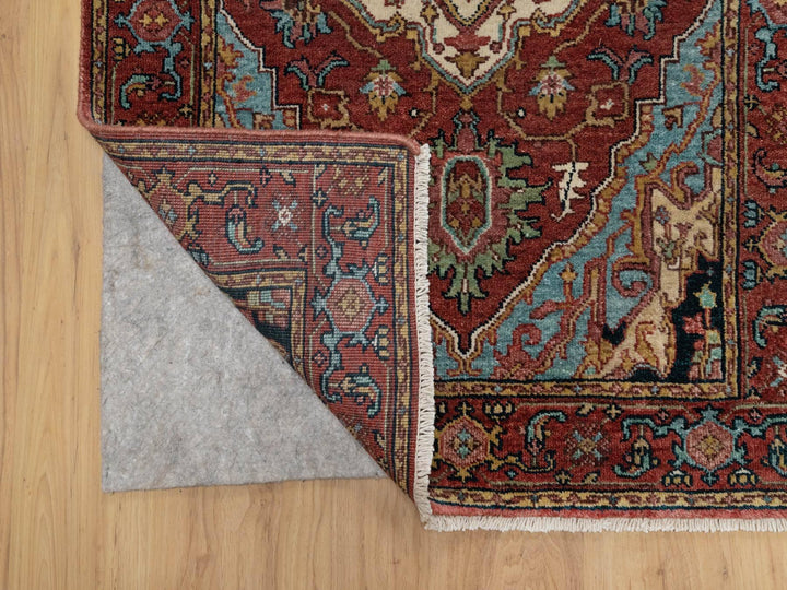 2'8" x 6'2" New Hand Knotted Red Wool Runner Oriental Rug - MOA10291371
