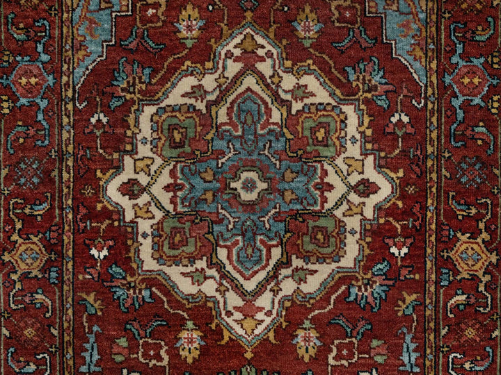 2'8" x 6'2" New Hand Knotted Red Wool Runner Oriental Rug - MOA10291371