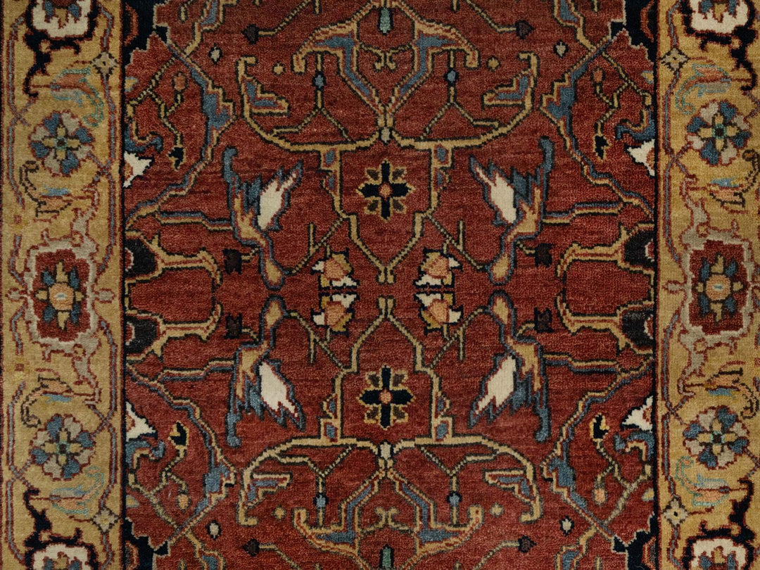 2'6" x 6'1" New Hand Knotted Red Wool Runner Oriental Rug - MOA10291374