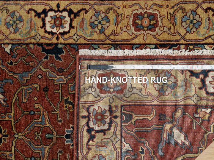 2'6" x 6'1" New Hand Knotted Red Wool Runner Oriental Rug - MOA10291374