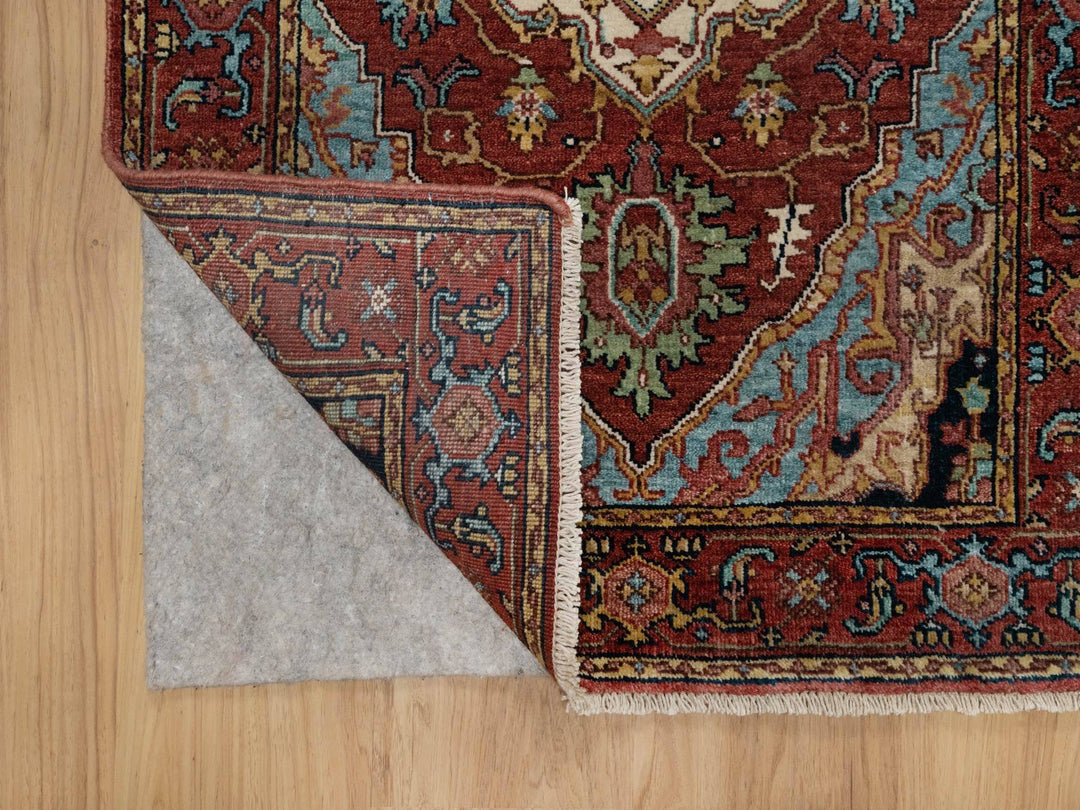 2'8" x 3'3" New Hand Knotted Red Wool Runner Oriental Rug - MOA10291375