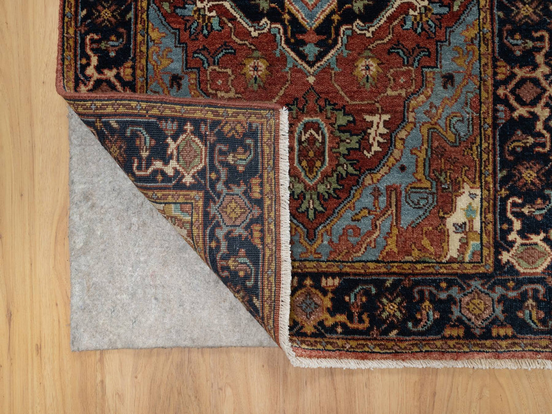 2'7" x 8'1" New Hand Knotted Red Wool Runner Oriental Rug - MOA10291378