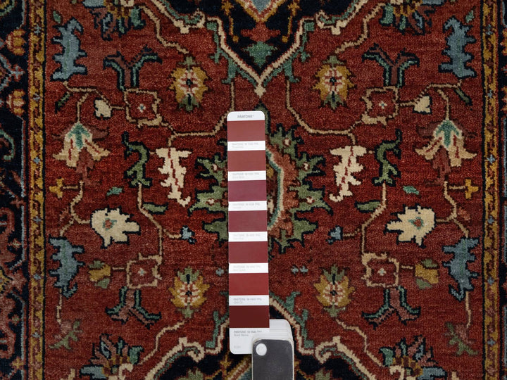 2'7" x 8'1" New Hand Knotted Red Wool Runner Oriental Rug - MOA10291378