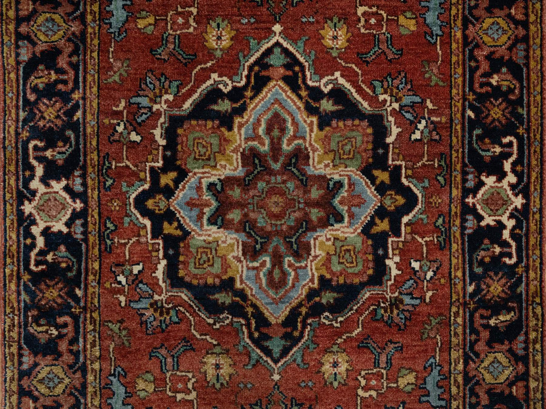 2'7" x 8'1" New Hand Knotted Red Wool Runner Oriental Rug - MOA10291378