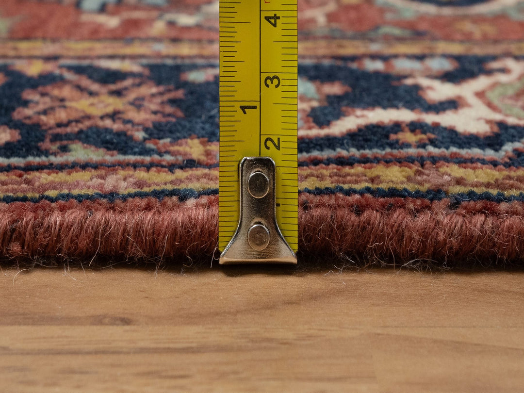 2'7" x 8'1" New Hand Knotted Red Wool Runner Oriental Rug - MOA10291378