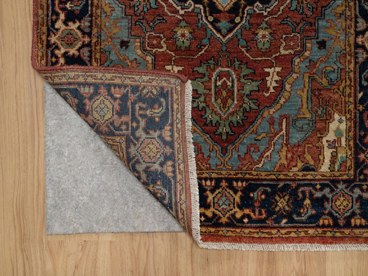 2'7" x 10'0" New Hand Knotted Red Wool Runner Oriental Rug - MOA10291379