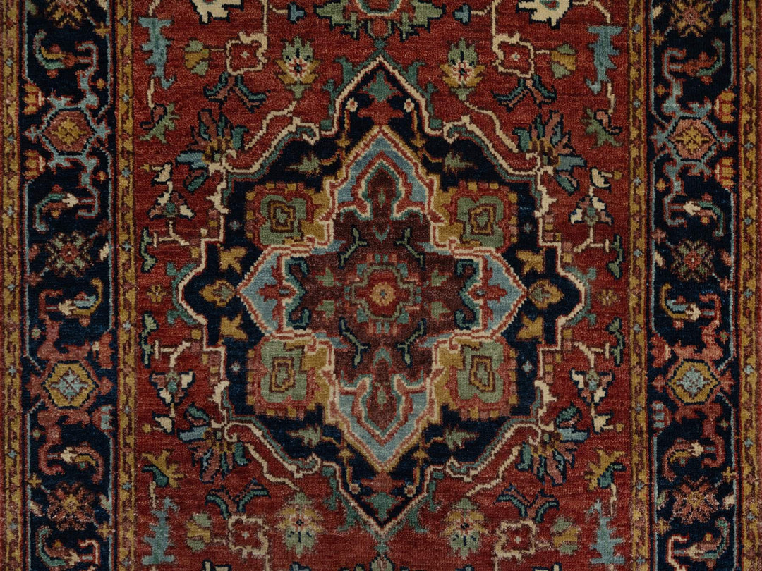 2'7" x 10'0" New Hand Knotted Red Wool Runner Oriental Rug - MOA10291379