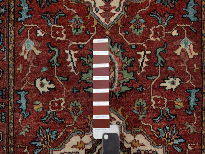 2'7" x 8'2" New Hand Knotted Red Wool Runner Oriental Rug - MOA10291380