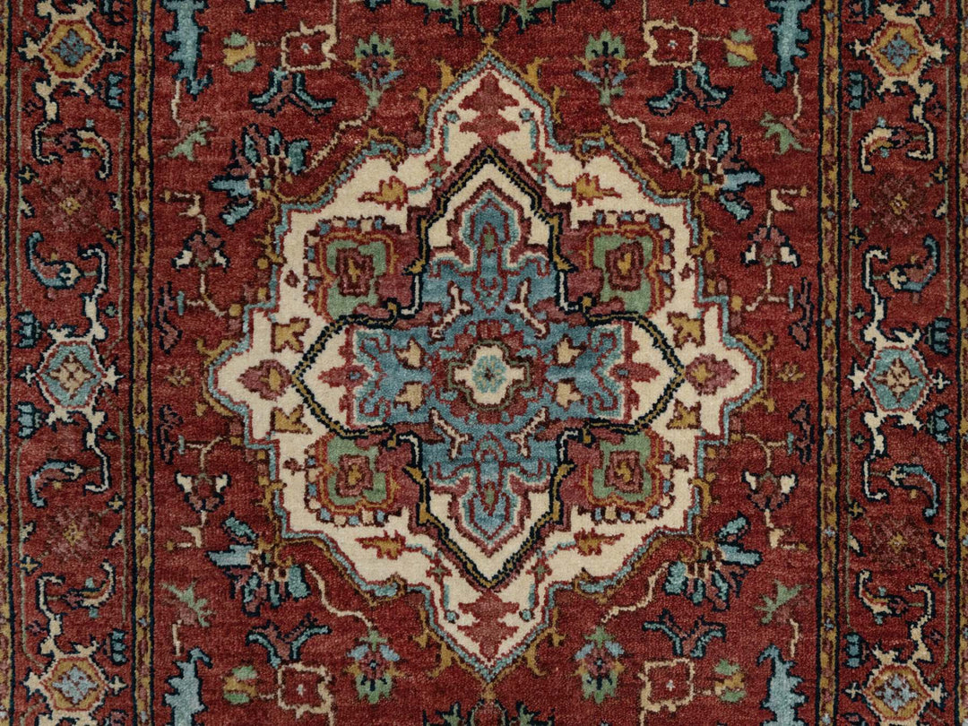 2'7" x 8'2" New Hand Knotted Red Wool Runner Oriental Rug - MOA10291380