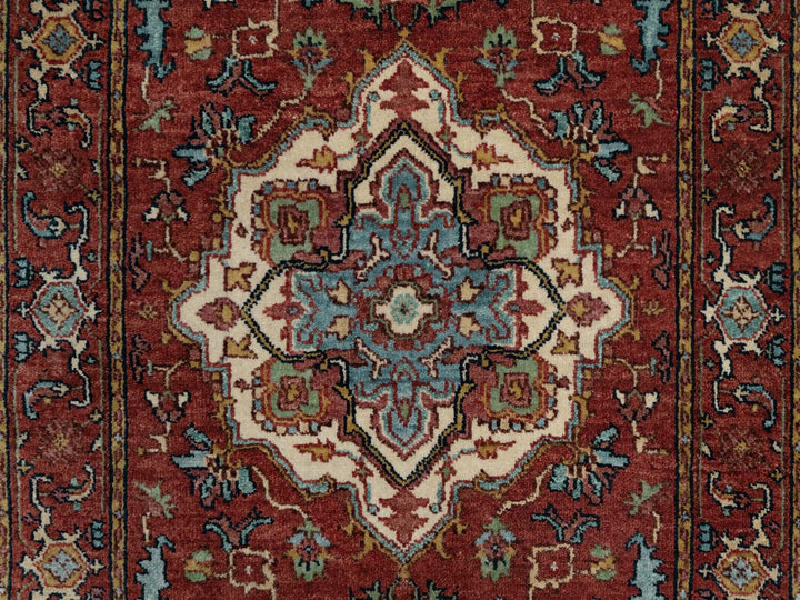 2'7" x 8'2" New Hand Knotted Red Wool Runner Oriental Rug - MOA10291380