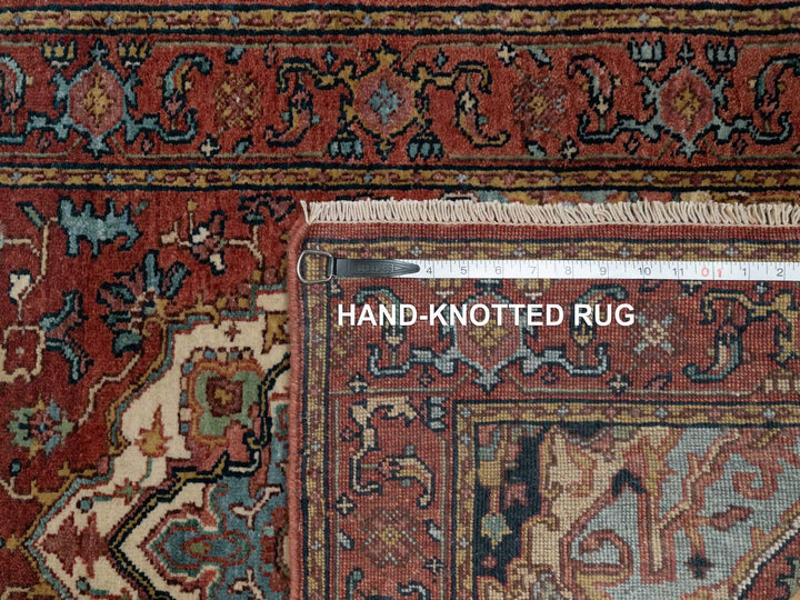 2'7" x 8'2" New Hand Knotted Red Wool Runner Oriental Rug - MOA10291380