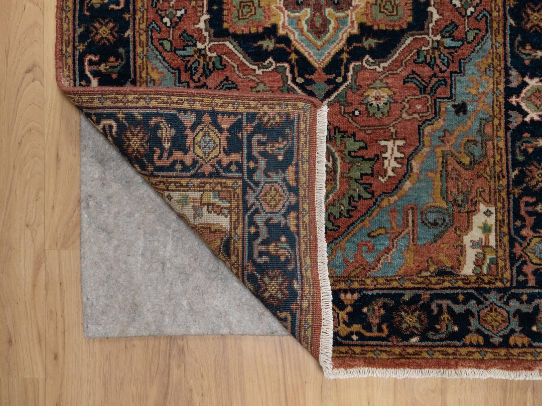 2'7" x 10'1" New Hand Knotted Red Wool Runner Oriental Rug - MOA10291382