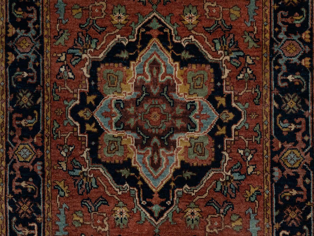 2'7" x 10'1" New Hand Knotted Red Wool Runner Oriental Rug - MOA10291382