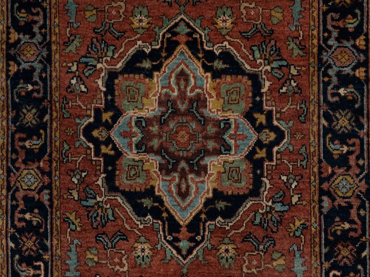 2'7" x 10'1" New Hand Knotted Red Wool Runner Oriental Rug - MOA10291382